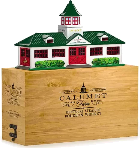 Calumet Farm Ceramic Decanter Straight BBN (86Proof)