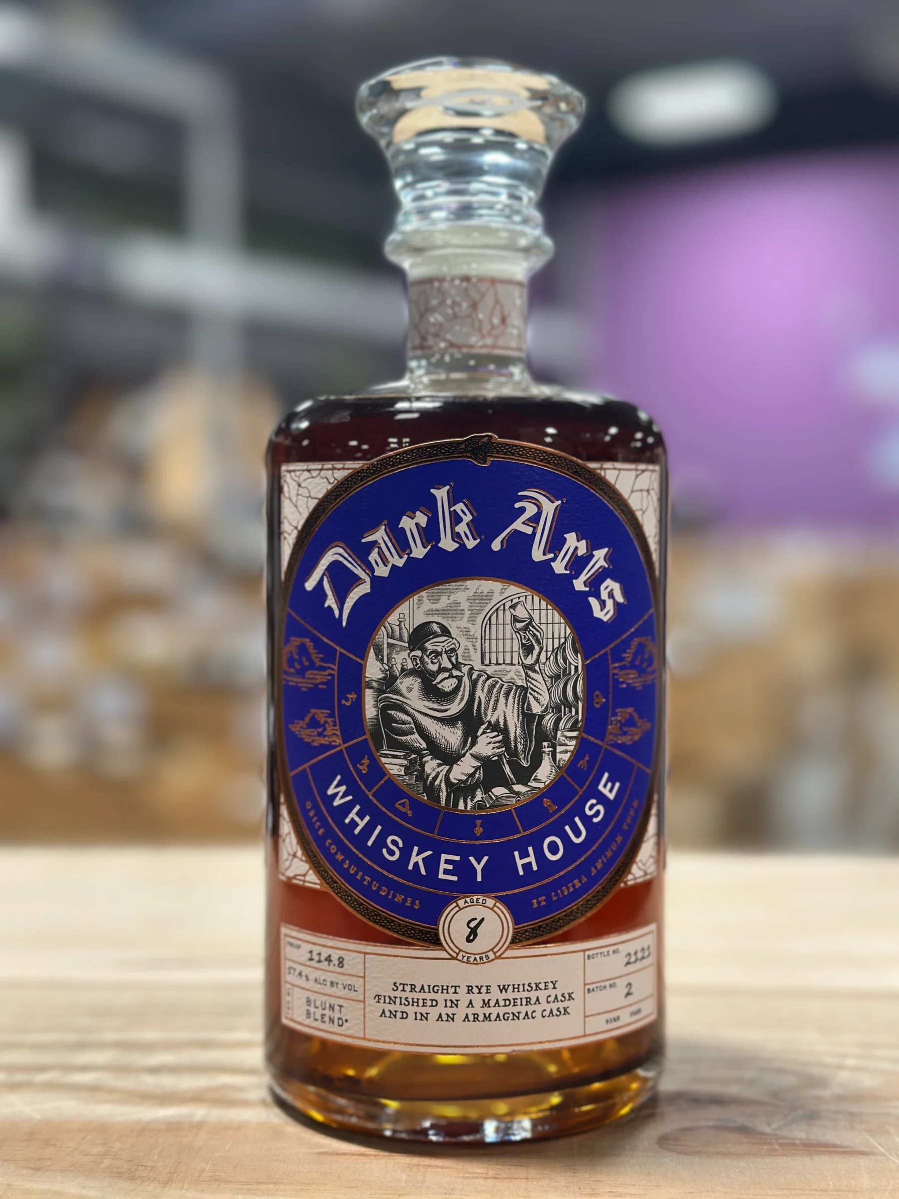 Dark Arts Rye Whiskey 8 Year Cask Aged (114.8Proof)
