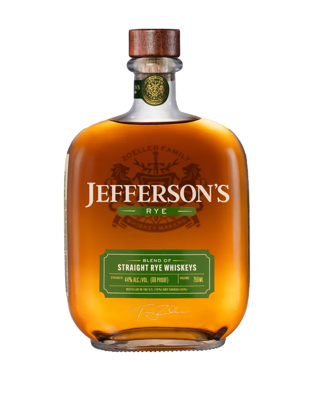 Jefferson's Straight Rye Whiskey (88Proof)