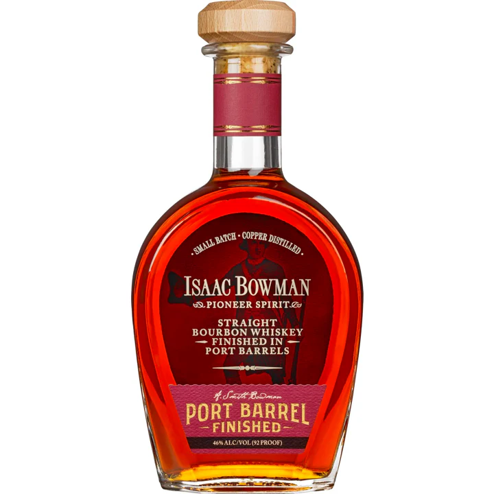 ISAAC Bowman Straight Bourbon Whiskey Finished In Port Barrel (92Proof)