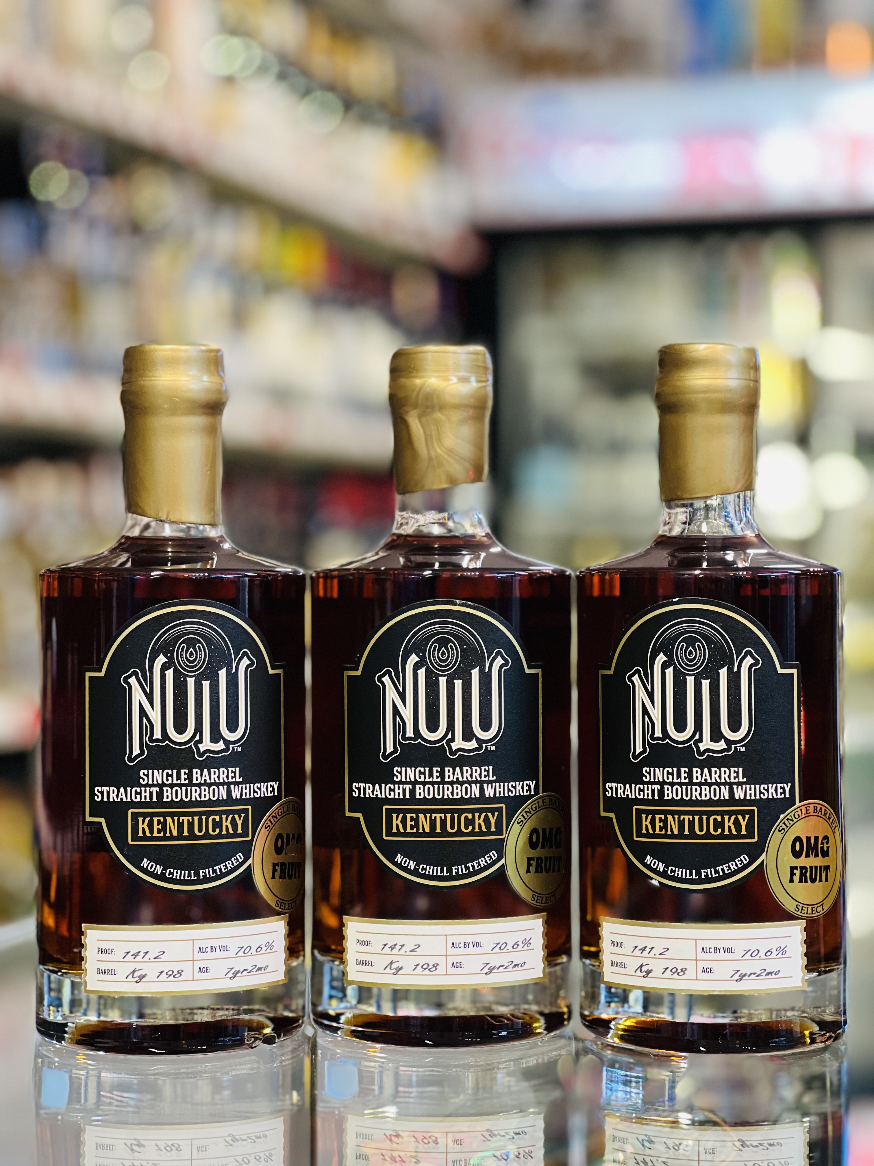 Nulu Single Barrel Straight Bourbon Hazmat Whiskey (7Yrs,2Months)(141.2Proof)