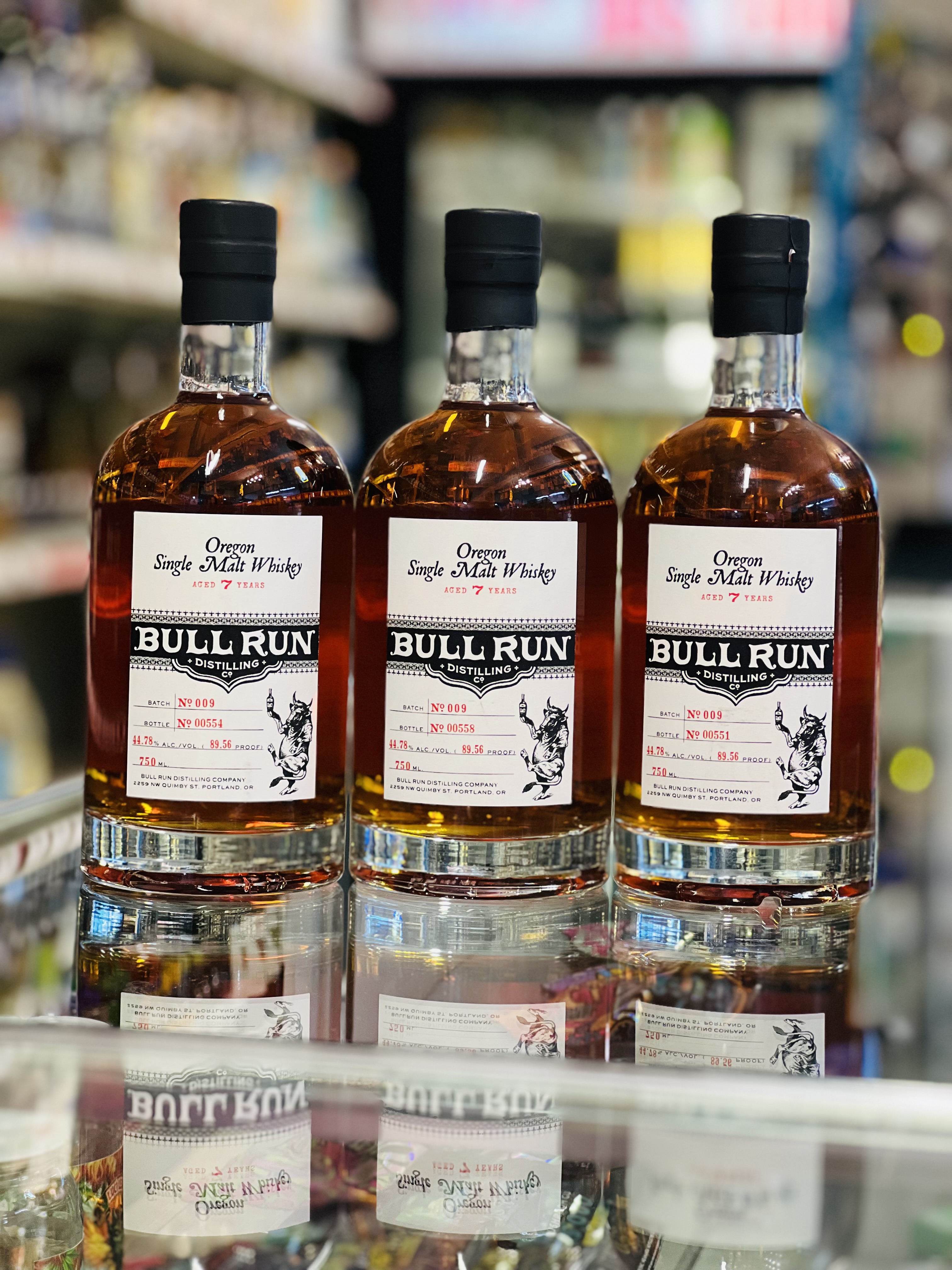 Bull Run 7Yrs Oregon Single Malt Whiskey (89.56Proof)