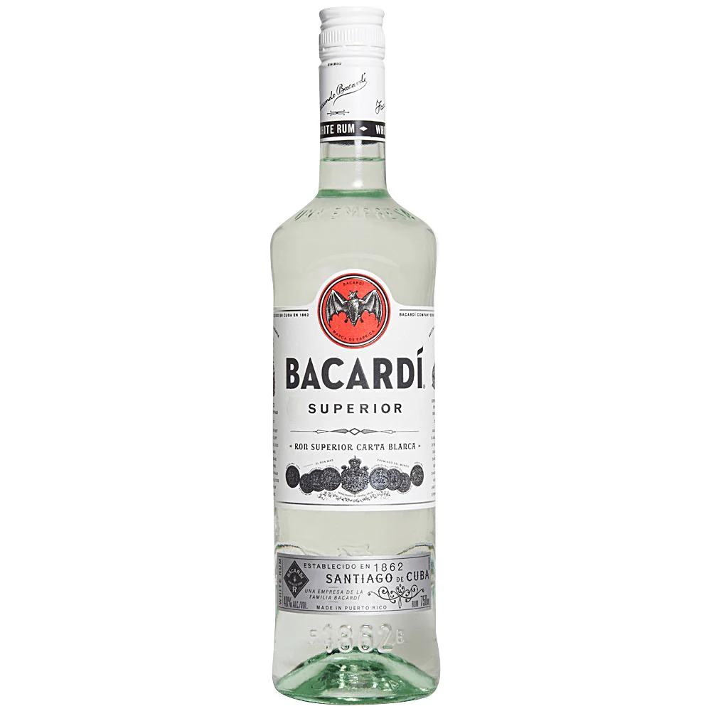 Bacardi Superior Silver Rum (80Proof)