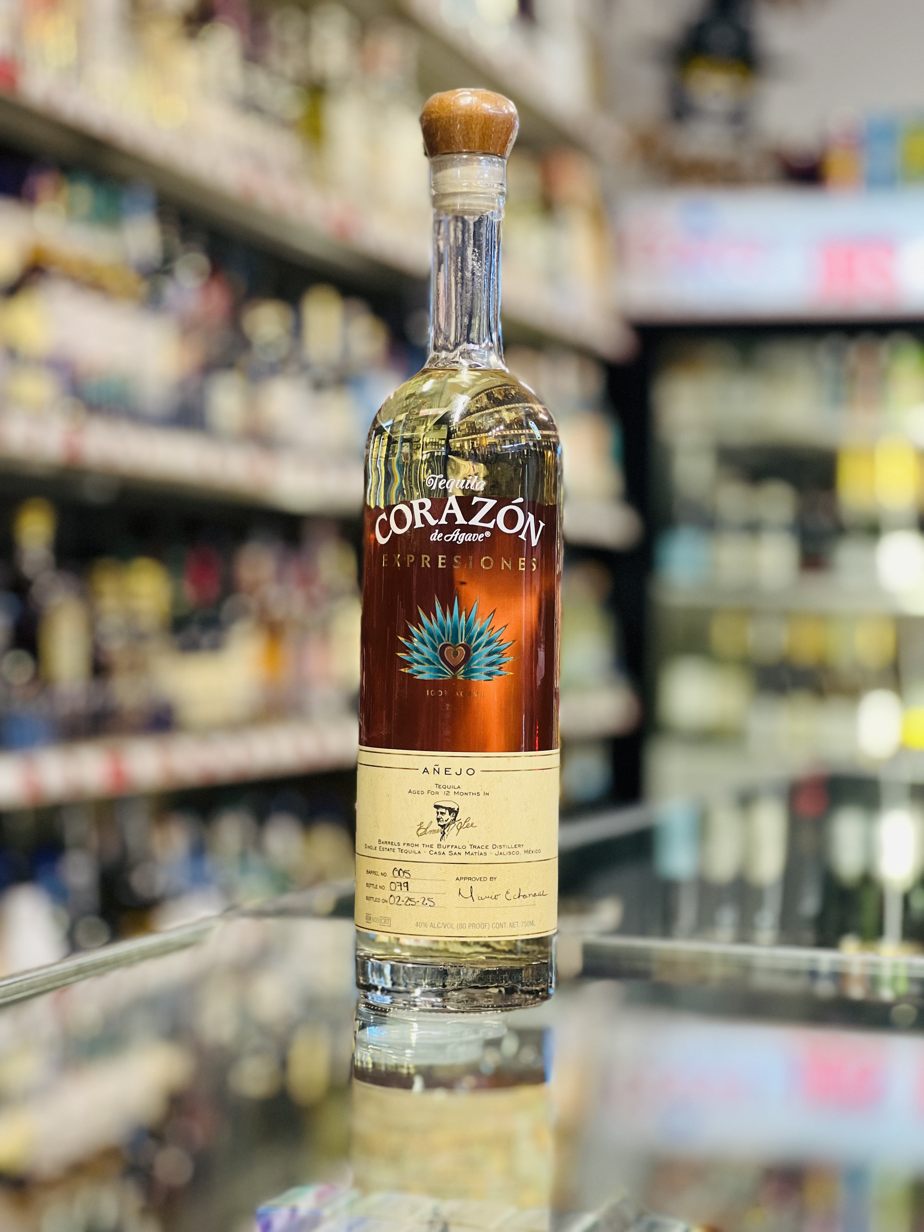 Corazon De Agave Tequila Anejo Expresiones Elmer T Lee Barrels