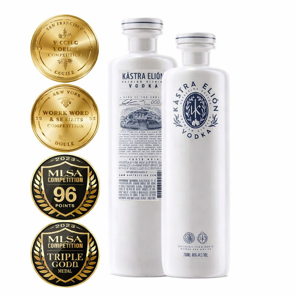 Kastra Elion (Greek Olives & Grain) Vodka